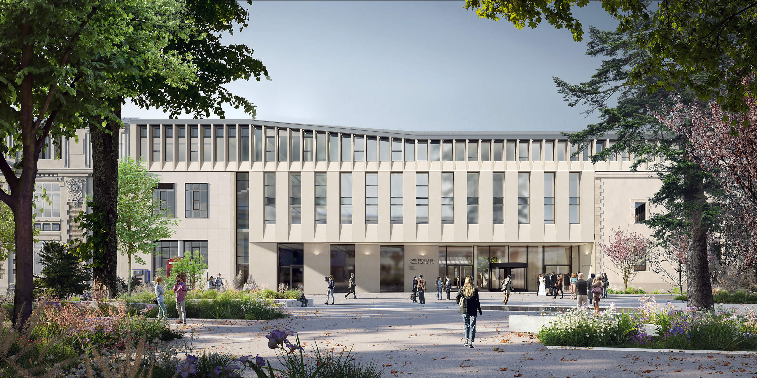 Town Hall and Region, Espace Napoléon Museum lry_pers_parvis_couverture