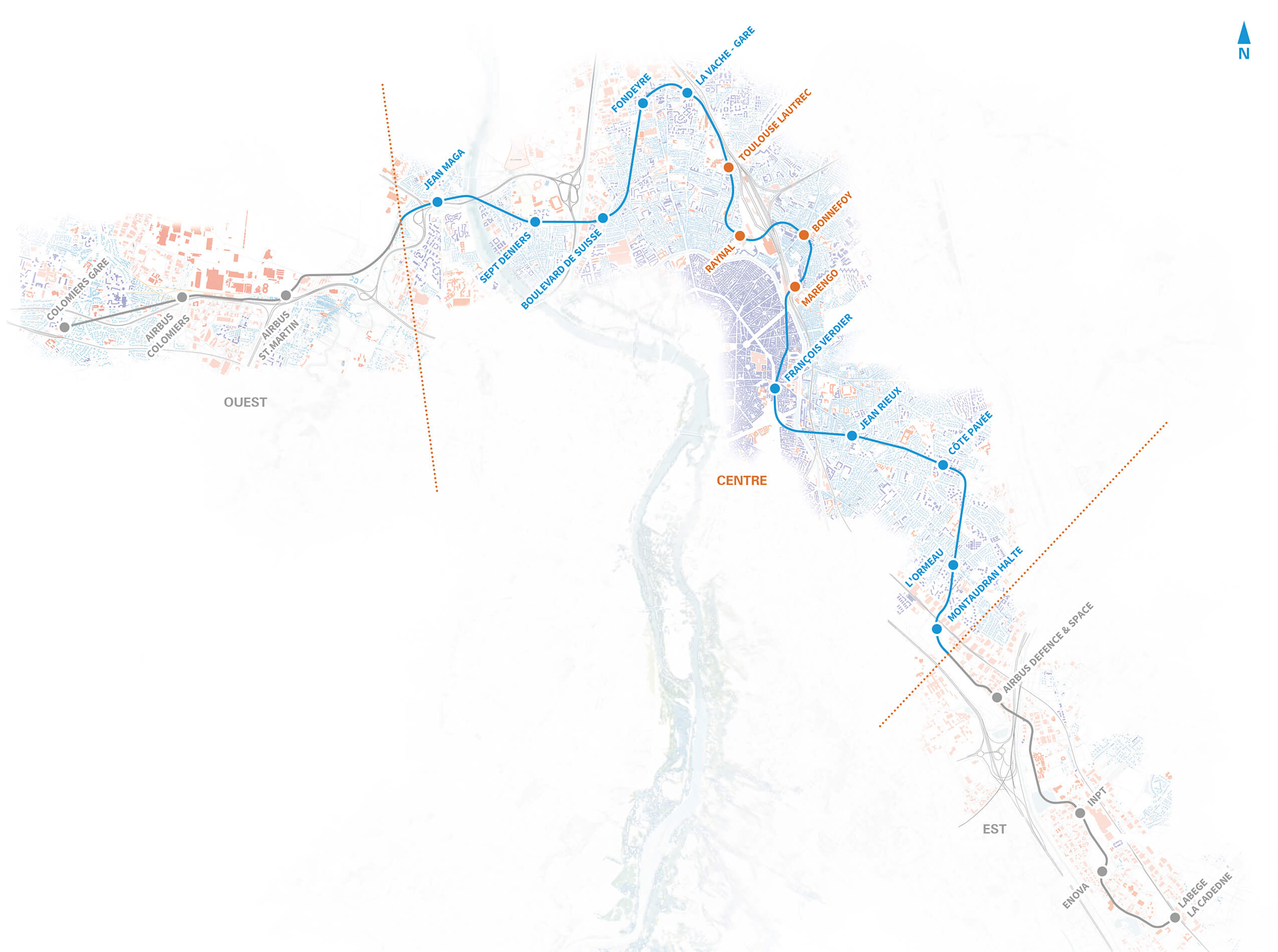 La 3e ligne de métro m3c_trace