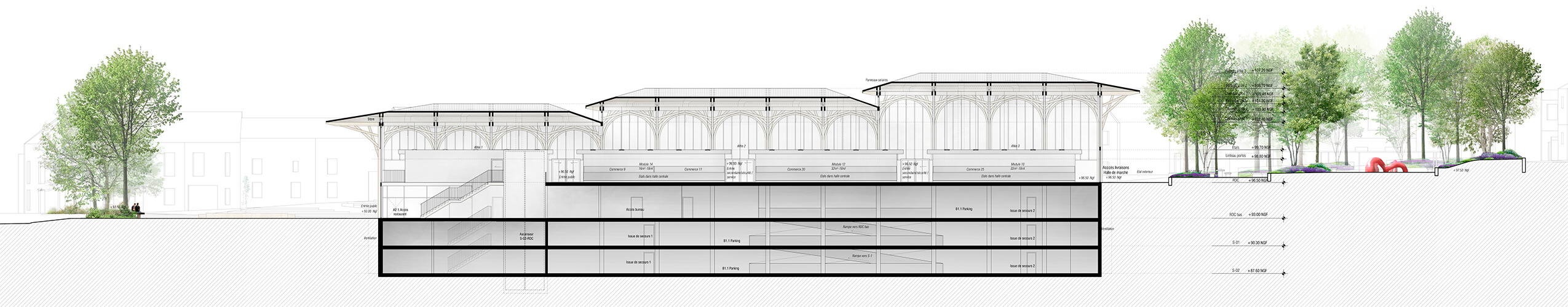 La nouvelle halle au cœur de la ville tah_coupe-1