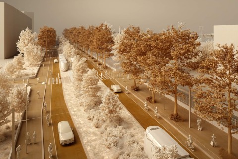 Le prolongement du tramway T1 t1l_maquette