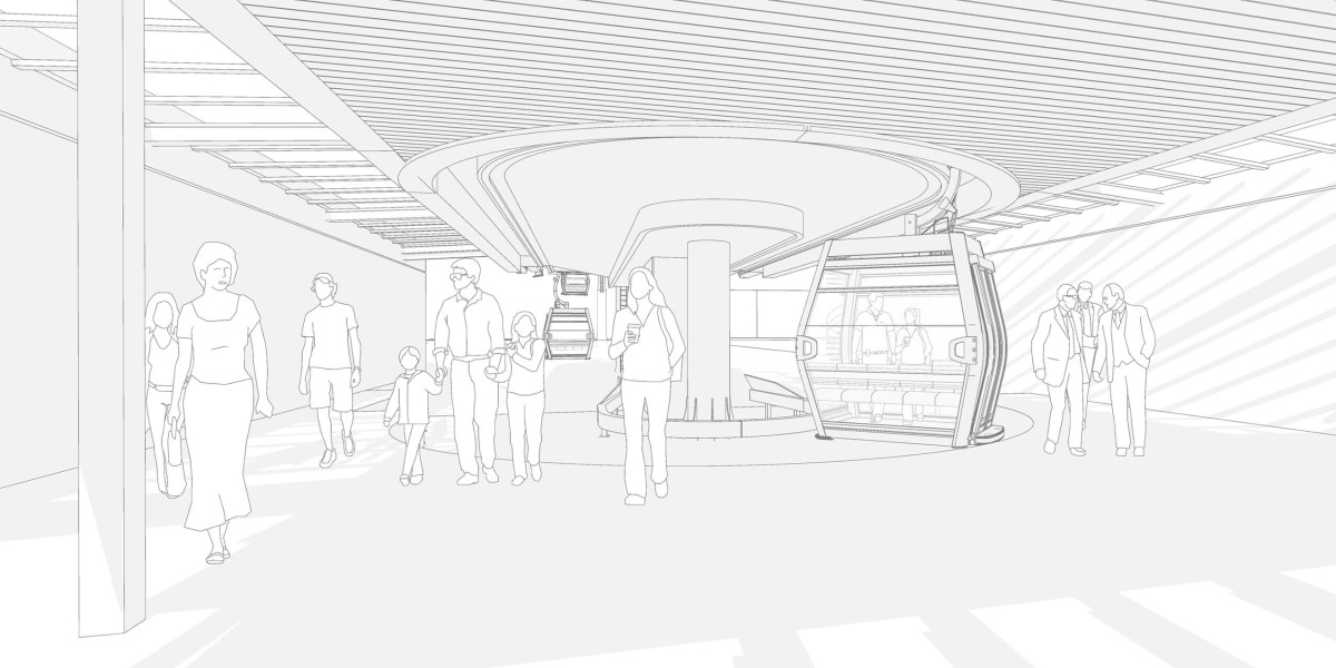 Le téléphérique urbain Câble A croquis-1