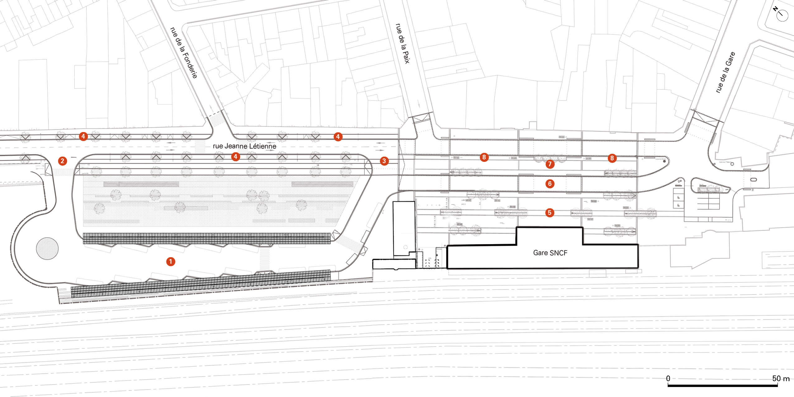 Le pôle d’échanges multimodal de la gare lns_pm