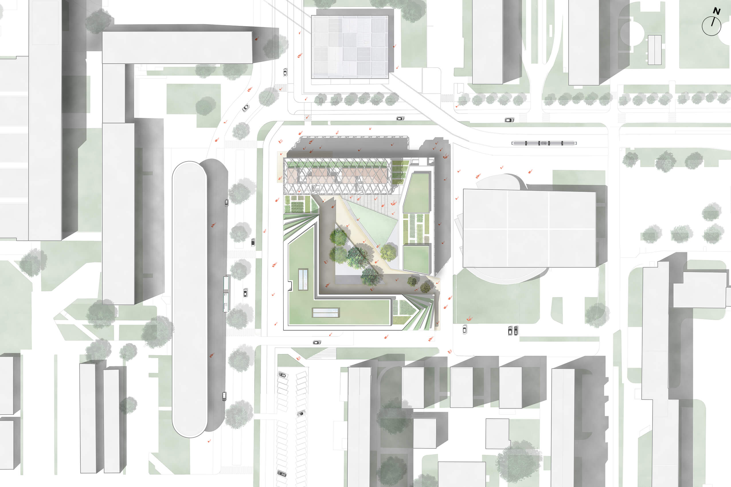 Mix-Cité : des bureaux et logements sur le campus mxt_plan-masse